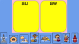 AU & AW Words - Picture Sort - Distance Learning