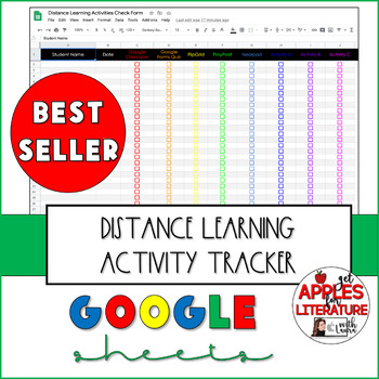 Preview of Distance Learning Activity Tracker Google Sheets