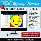 Distance Learning Addition: 1-Digit + 1-Digit Google Sheet