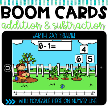 Preview of Distance Learning | Addition and Subtraction BOOM CARDS | Freebie!