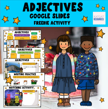 Preview of Distance Learning - Adjectives (Grammar Activity) GOOGLE Classroom