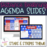 Distance Learning Agenda Slides for Digital Classrooms - S