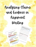Analyzing Claims and Evidence in Argument Writing