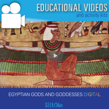 Preview of Distance Learning Ancient Egyptian Gods and Goddesses DIGITAL VIDEO LESSON