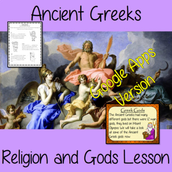 Preview of Distance Learning Ancient Greek Religion and Gods Complete Google Slides Lesson 