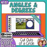 Angles and Degrees on a Clock Google Slides