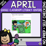 Distance Learning April First Grade Google Literacy Centers