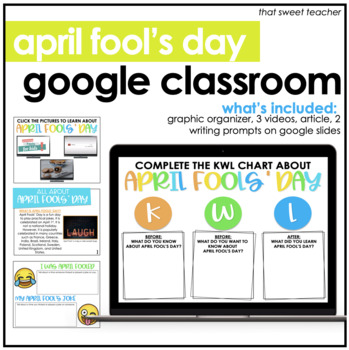 Preview of Distance Learning April Fools' Day Activities | Digital Slides | Printables