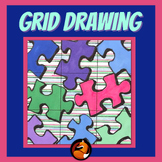 Free Art Sub Plans Beginner Grid Drawing Middle School Art