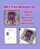 Positive and Negative Space Art Worksheet Middle School Ar
