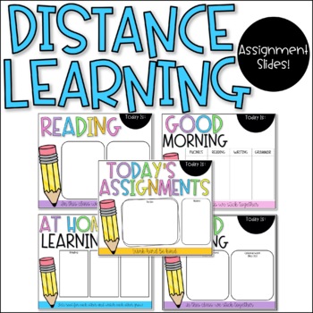 Preview of Distance Learning Assignment Slides - EDITABLE
