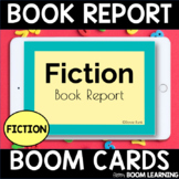 Distance Learning BOOM Cards FICTION BOOK REPORT