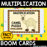 Distance Learning BOOM Cards Multiplication Facts Camel Pu
