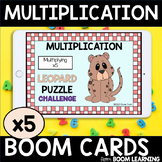 Distance Learning BOOM Multiplication Facts Puzzle Challenge x5