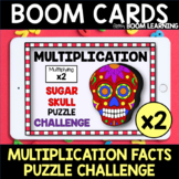 Distance Learning BOOM Cards Multiplication Facts Sugar Sk
