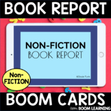 Distance Learning BOOM Cards Non-FICTION BOOK REPORT