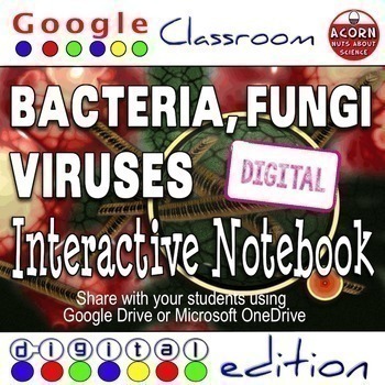 Preview of Distance Learning Bacteria and Viruses Interactive Notebook