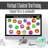 Distance Learning Birthday Editable Virtual Emoji Activity