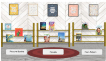 Distance Learning Bitmoji Modern Virtual Classroom Bookshelf And Bulletin Board