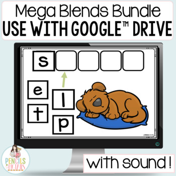 Preview of Digital Phonics Practice Bundle | Google™ Classroom | Final Blends Games