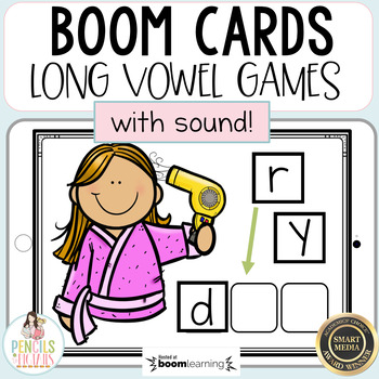 Preview of Boom™ Cards | Digital Long Vowel Word Building Practice