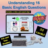 Distance Learning: Boom Cards | Understanding 16 Basic Que