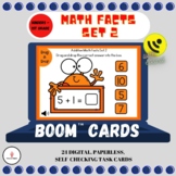 Distance Learning - Boom Task Cards - Math Facts Set 2