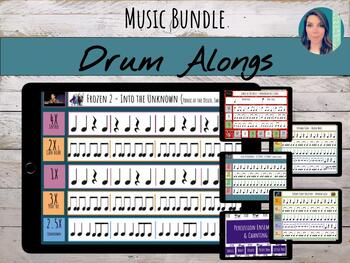 Preview of Bucket Drumming / Drum Along Bundle for Elementary & Middle School Music Class