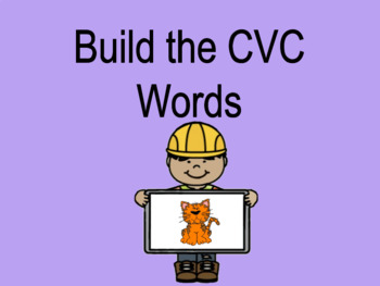 Preview of Distance Learning Build the CVC Word (Google Slides)