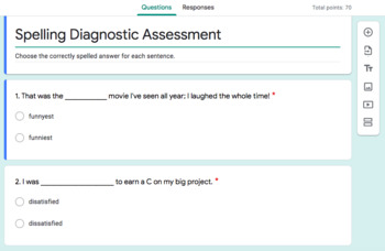 Preview of Distance Learning: Bundle of Digital Pre-assessments for Middle School ELA