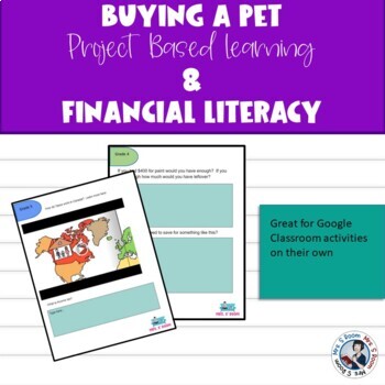 Preview of Distance Learning Buying a Pet Project Based Math - Spiral Math