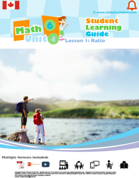 Preview of Distance Learning CANADA Math 6: STATISTICS Complete Unit