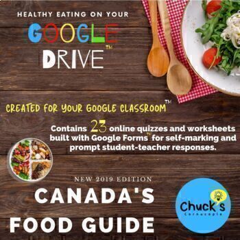 Preview of Distance Learning - Canada's Food Guide 2019 Edition - Healthy Eating in Google™
