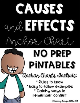 Preview of Distance Learning: Cause and Effect Anchor Charts