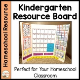 Distance Learning Desktop Chart for Kindergarten