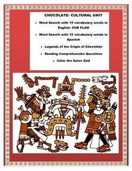 Preview of Distance Learning-Chocolate & Aztecs & Cortez Legends-Hispanic Cultural Reading