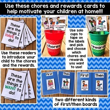 Chores & Rewards Cards for Families by Busy little hands | TpT