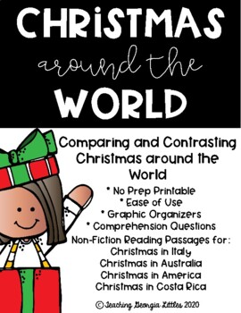 Preview of Distance Learning Christmas Around the World - Compare and Contrast