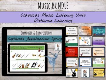 Preview of Classical & Romantic Music Listening Units | Growing Bundle (20% off!)