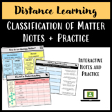 Distance Learning: Classification of Matter interactive No