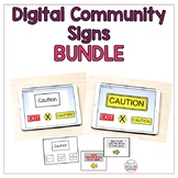 Community Signs Digital Task Cards - Life Skills Activities
