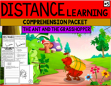 Distance Learning Comprehension #5 (The Ant and the Grasshopper)
