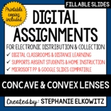 Concave & Convex Lenses Digital Activities | Distance Learning