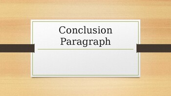 Preview of Conclusion Paragraph PowerPoint Presentation