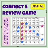 Distance Learning Connect 5 Review Game: 2, 3, and 4 Digit