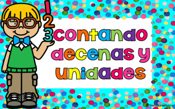 Preview of Distance Learning: Contando decenas y unidades -POWERPOINT SPANISH VERSION