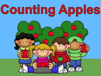 Preview of Distance Learning Counting Apples 1 to 10 (BOOM CARDS)