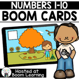 Distance Learning- Counting and Numerals 1-10 Fall Boom Cards