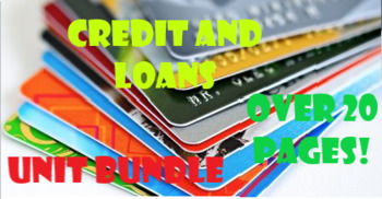 Preview of Distance Learning Credit/Loans and Credit Score Personal Finance Unit Collection