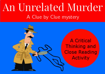Preview of Distance Learning Critical Thinking Mystery: An Unrelated Murder Google Slides
